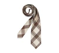 OLYMP Krawatte Herren Seide braun gemustert, One Size