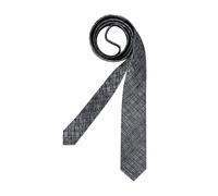OLYMP Krawatte Herren Seide grau gemustert, One Size