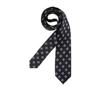OLYMP Krawatte Herren Seide schwarz gemustert, One Size