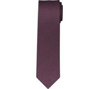 OLYMP Seidenkrawatte aus reiner Seide (6,5 cm) in Bordeaux, Größe 1