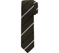 Seidenkrawatte mit feinem Strukturmuster 1 men Oliv