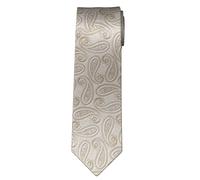 OLYMP Krawatte Herren Seide beige gemustert, One Size