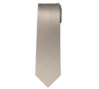 OLYMP Krawatte Herren Seide beige gemustert One Size