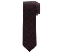 OLYMP Krawatte rot, Gemustert