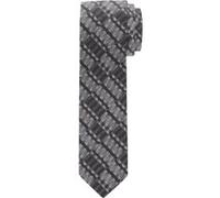 OLYMP Krawatte Herren Seide grau gemustert, OneSize