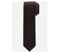 OLYMP Krawatte sienna, Gemustert