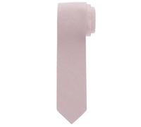 OLYMP Krawatte slim 6,5 cm breit aus reiner Seide Fleckabweisend Muster rosa