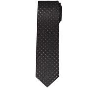 OLYMP Seidenkrawatte mit Strukturmuster in Mittelbraun, Größe 1