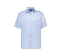 OLYMP Kurzarmhemd Herren Comfort Fit Kurzarm Baumwolle blau, 40