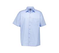 OLYMP Kurzarmhemd Herren Comfort Fit Kurzarm Baumwolle blau, 42
