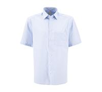 OLYMP Kurzarmhemd Herren Comfort Fit Kurzarm Baumwolle blau, 47