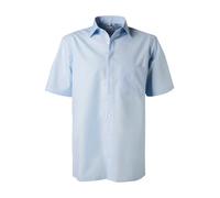 OLYMP Kurzarmhemd Herren Comfort Fit Kurzarm Baumwolle blau, 47