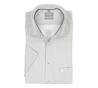 OLYMP Kurzarmhemd Herren Comfort Fit Kurzarm Baumwolle grün, 45