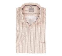 OLYMP Kurzarmhemd Herren Comfort Fit Kurzarm Baumwolle orange, 44