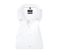 OLYMP Kurzarmhemd Herren Extra Slim Fit Kurzarm Baumwoll-Stretch weiß, 41