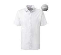 OLYMP Kurzarmhemd Herren Kurzarm Baumwoll-Stretch weiß, 39