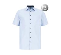 OLYMP Kurzarmhemd Herren Kurzarm Baumwolle blau, 48