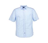 Kurzarmhemd OLYMP "OLYMP Hemd Casual", Herren, Gr. XXL, N-Gr, blau (bleu), Web, Obermaterial: 100% Baumwolle, casual, regular fit, Kurzarm, Hemden (94977964-XXL) bleu