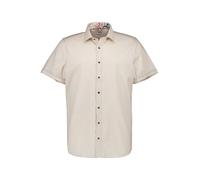 OLYMP Kurzarmhemd Herren Slim Fit Kurzarm Baumwoll-Stretch beige, 42