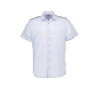 OLYMP Kurzarmhemd Herren Slim Fit Kurzarm Baumwoll-Stretch blau, 38