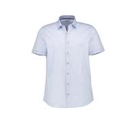 OLYMP Kurzarmhemd Herren Slim Fit Kurzarm Baumwoll-Stretch blau, 40