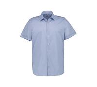 OLYMP Kurzarmhemd Herren Slim Fit Kurzarm Baumwoll-Stretch blau, 42