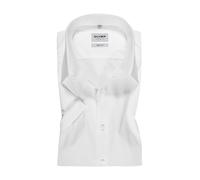OLYMP Kurzarmhemd Herren Slim Fit Kurzarm Baumwoll-Stretch weiß, 37