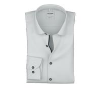 Businesshemd OLYMP "OLYMP Level Five, body fit, Kent mit extra langem Arm", Herren, Gr. 46, Normaler Arm, marine, 97% Baumwolle, 3% Elastolefin, Hemden (88703644-46) marine