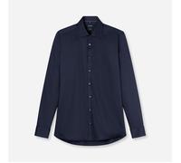 Businesshemd OLYMP "Level Five body fit", Herren, Gr. 38, N-Gr, blau (kobalt), Web, Obermaterial: 97% Baumwolle, 3% Elastolefin, 2-Knopf-Manschette, Hemden, schlichtes Design (93679412-38) kobalt