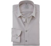 OLYMP Herren Oberhemd Langarm Level Five,Faux Uni,366 Level 5 Body fit (15.05.2015 - F16),21 New York Kent-2,Natur 22,40