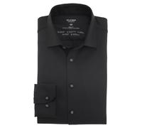 OLYMP Herren Businesshemd Langarm Level.Five.Body.fit,Single Jersey,Body fit,New York Kent,schwarz 68,38