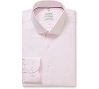 OLYMP Level Five Performance Climate Control Body Fit Hemd pink, Einfarbig