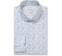 Businesshemd OLYMP "OLYMP Level Five 24/Seven, body fit, Modern Kent", Herren, Gr. 40, Normaler Arm, weiß, 64% Baumwolle, 27% Polyester, 9% Elasthan, Hemden (65602859-40) weiß