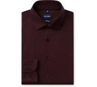 Businesshemd OLYMP "OLYMP Level Five 24/Seven, Body Fit, Kent", Herren, Gr. 39, Normaler Arm, braun (bordeaux), 92% Baumwolle, 8% Elasthan, Hemden (55203440-39) bordeaux