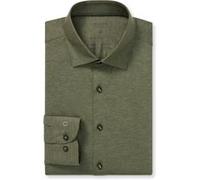 OLYMP Level Five 24/Seven, atmungsaktives Stretch Hemd aus Jersey, body fit, Grün, Kent, 38 (2008644538)
