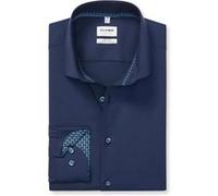 OLYMP Level Five 24/Seven, atmungsaktives Stretch Hemd, body fit, Blau, Extra langer Arm, Kent, 38 (2164891838)