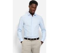 Businesshemd OLYMP "OLYMP Level Five 24/Seven, body fit, Modern Kent", Herren, Gr. 41, Normaler Arm, bleu, 64% Baumwolle, 27% Polyester, 9% Elasthan, Hemden (61894143-41) bleu