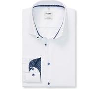 OLYMP Hemden Herren Slim Fit Extra langer Arm Baumwoll-Stretch weiß, 39