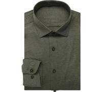 Businesshemd OLYMP "OLYMP Level Five 24/Seven, body fit, Businesshemd, Kent", Herren, Gr. 44, Normaler Arm, grün, 92% Baumwolle, 8% Elasthan, Hemden (29344512-44) grün