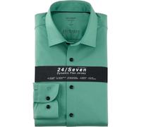 OLYMP Level Five 24/Seven Body Fit Jerseyhemd grün, Einfarbig