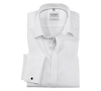 OLYMP Level Five Body fit Galahemd extra Langer Arm Popeline weiß