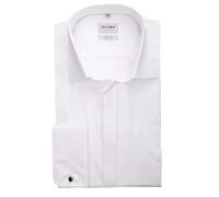 OLYMP Level Five Body fit Galahemd Langarm Blickdicht Twill weiß