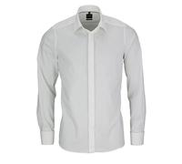 OLYMP Level Five Body fit Galahemd Langarm Popeline beige Größe 45