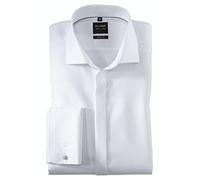 OLYMP Level Five Body fit Galahemd Langarm Stretch weiß Größe 39