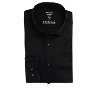 OLYMP Level Five 24/Seven Body Fit Jerseyhemd schwarz, Einfarbig