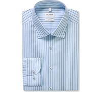 OLYMP Level Five Body Fit Hemd bleu, Gestreift