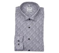 OLYMP Level Five Body fit Hemd extra Langer Arm New Kent Kragen Muster hellblau