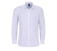 Businesshemd OLYMP "OLYMP Level Five, body fit, New York Kent mit extra langem Arm", Herren, Gr. 40, Normaler Arm, weiß, 97% Baumwolle, 3% Elastolefin, Hemden (25849558-40) weiß
