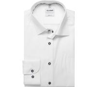 OLYMP Level 5 Body Fit Business-Hemd mit Kentkragen mit extra langem Arm in Weiss, Größe 43L