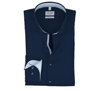 Businesshemd OLYMP "OLYMP Level Five, body fit, Royal Kent", Herren, Gr. 44, Normaler Arm, kobalt, 97% Baumwolle, 3% Elastolefin, Hemden (40855400-44) kobalt